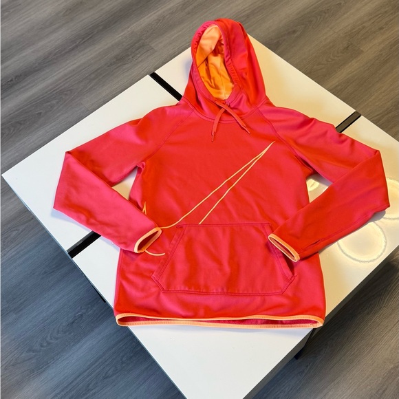 Nike Jackets & Blazers - Womens S Orange HOODIE NIKE DRI-FIT
Pullover Jacket Cute Mother's Day Size S